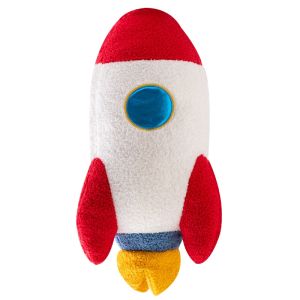 Hot 58cm Plush Rocket Astronaut Toy Stuffed Spaceship Throw Pillow Home Decor Birthday Gift Space Discovery Educational For Kids