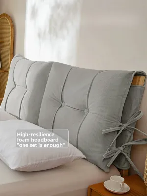 Bed Headboard Cushion Anti-Collision Remodeling Soft Cover Washable