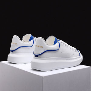 Blue Duke McQueen Womens Casual Shoes 2025 New Thick Bottom Genuine Leather Heightening Couple Board Shoes Men