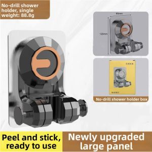 Drill-Free Adjustable Shower Head Holder