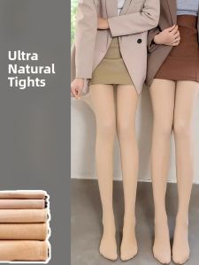 Miiow | Thickened Fleece Lined Womens Leggings Anatomical Skin Color Pantyhose Autumn Spring Casual Long Pants Thin Material Online Exclusive