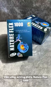 Nature Flex 1000 Viên Uống Hỗ Trợ Xương Khớp – Glucosamine Hyaluronic Acid Viên Nang Mềm Dễ Hấp Thu 60 Viên