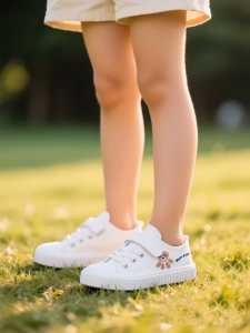 [MOD KIDS] รองเท้าใบผ้าใบเด็กเหมาะสำหรับเด็กอายุ 6-12 ปี มีรูปแบบหมีเท็ดดี้และการออกแบบที่ทันสมัยสําหรับรองเท้ากีฬาเด็ก