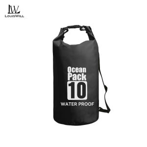 LouisWill 10L/20L Waterproof Bag Ocean Pack Waterproof Dry Bag Outdoor Bucket Bag for Swimming Beach Hiking Camping Floating Sack