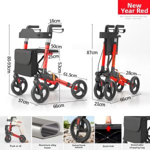 JIAWENHUA | Elderly and Disabled Multipurpose Foldable Walking Aid