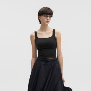 Bananain | Cool Material Square Neckline Bra Padded Tank Top