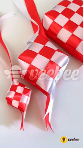 Ketupat Merah Putih Hiasan Agustusan | Dekorasi 17an Bahan Pita Satin