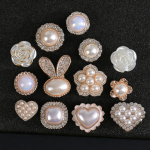 Crocs Accessory Shoe Flowers DIY Decoration Diamond Pearl Small Fragrance Style Hole Shoes Accessories Premium Feel