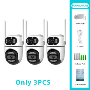 2pcs 4pcs Quantity Suite WiFi Camera 4K 8MP HD Security Protection PTZ IP Camera Dual Lens AI Tracking Video Surveillance iCsee