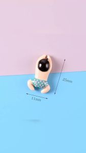 6pcs Cartoon Swimming Figurines Resin Jewelry Accessories for Hair Accessories Holes Shoe Buckles Phone Cases Material Package