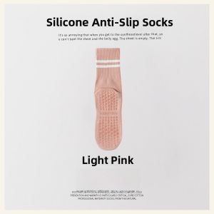 Womens Yoga Socks Anti-Slip Professional Summer Pilates Fitness Running Mid-Calf Sport Socks for Adults Floor Exercise