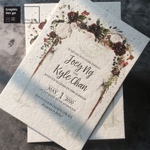 Letterpress Letterpress Wedding Invitations and Announcements Water Sticking Color High-End Wedding Ceremony Invitation Printing Customization 2025