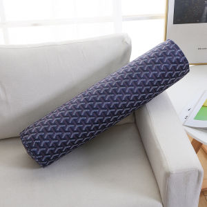 หมอนพิงรูปทรงกระบอกผ้ากำมะหยี่สไตล์ชาเนลแบบเรียบง่ายหมอนรองคอหมอนกอดโซฟาหมอนรองเอวแบบยาวสำหรับหน้าต่างเบย์หมอนรองศีรษะอเนกประสงค์