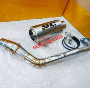 KNALPOT RACING SC PROJECT TITAN FULLSYSTEM NMAX AEROX PCX VARIO SCOOPY MIO BEAT GENIO DLL