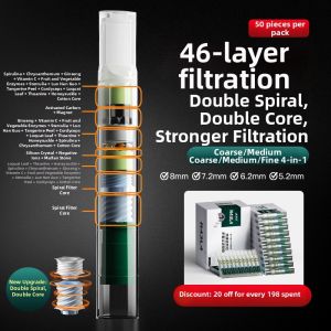 Multi-Use Disposable Cigarette Filter High-End