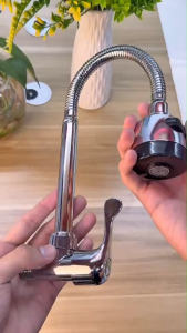 ก๊อกน้ำอ่างล้างจาน ก๊อกซิงค์ล้างจาน วัสดุสุดพรีเมี่ยม 360 องศา ปรับได้ 2 ระดับ ทนทาน