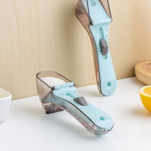 Baking Adjustable Measuring Spoon and Cup Baking Utensils Kitchen Scale Scoop Cup with Magnetic for Dry or Liquid Coffee Milk Powder Oil Flour