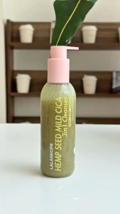 Gel Rửa Mặt Sủi Bọt Hỗ Trợ Cấp Ẩm Sạch Bã Nhờn LALARECIPE Hempseed Mild Cica 3in1 Cleanser 200ml