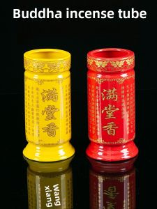 Large Ceramic Incense Holder Home Decor Buddha Offering Attracting Wealth Indoor Ornament Tabletop Sculpture Handmade Craft