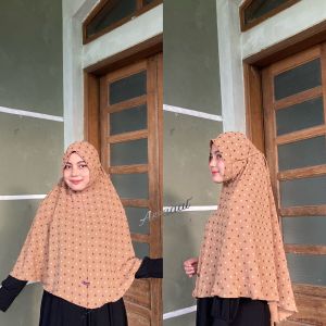 Bergo Motif Uragiri Crinkle airflow by Assadat collection
