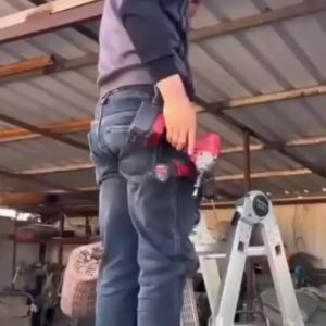 Quick Release Tool Holster with Belt Clip Heavy Duty Self-Locking Drill Holder for Cordless Drill & Impact Driver
