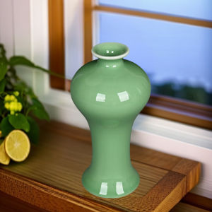 Đài Trang Trí Hoa Gốm Sứ Xanh Tinh Tế Đài Trang Trí Phòng Khách Đơn Giản Đài Trang Trí Bàn Làm Việc Gốm Sứ Sáng Tạo Trang Trí Nhà