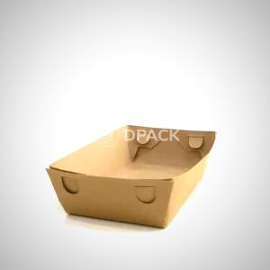 Paper Tray Size M l Nampan Kertas l Food Tray Paper Bahan ECO Kraft