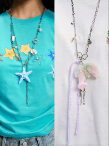 JNXS | Handmade Starfish Shell Necklace Adjustable Y Shape