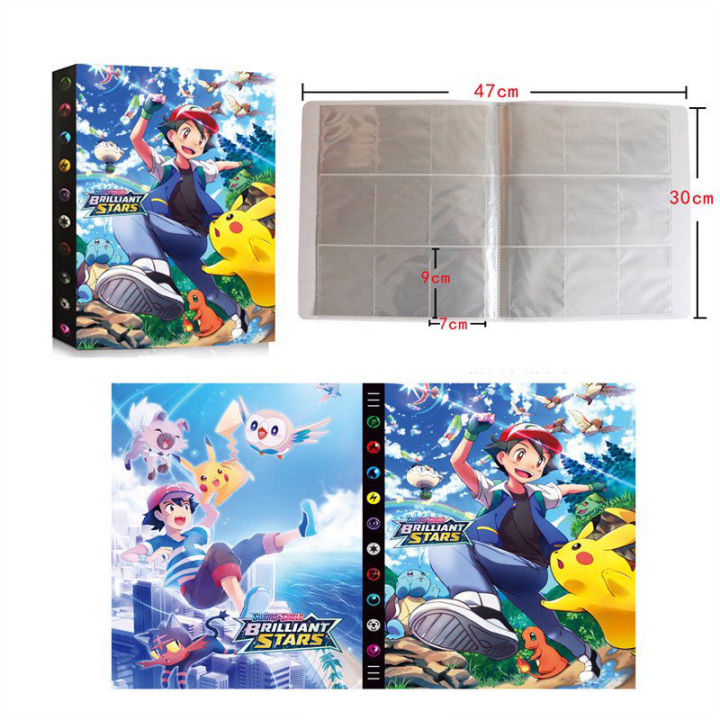 Cartoon 9 Pocket 432 Card Pokemon Album Book Anime Map Game Pokmon cards Collection Holder Binder Cartoon 9 Pocket 432 Card Pokemon Album Book Anime Map Game Pokmon cards Collection Holder Binder