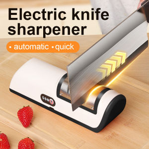 Multifunctional automatic professional electric knife sharpener four-speed electric knife sharpener rechargeable small fast knife sharpener fully automatic for home use.