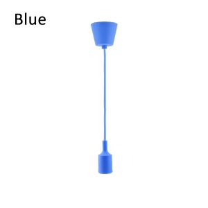 Multi Colors E27 Lamp Holder Pendant Light Dining Table Lamp Suspension Pendant Light with Ceiling Mount DIY Decorative Lighting