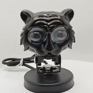 LED Lens Spotlight Dual Color White Yellow Light Tiger Auxiliary Fog Lamp Double Lenses Spotlights