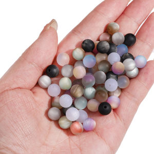 10/20PCS 8/10mm nhựa mờ mắt mèo hạt cườm tròn hạt nhiều màu cho vòng tay thủ công vòng cổ bông tai Keychain Tự Làm Thủ Công Phụ kiện làm đồ trang sức