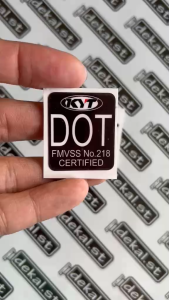 KYT/2/DOT motor bike sticker (gloss lamination)