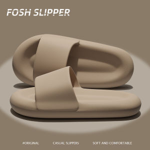 Mens Sporty Anti-Odor Wear-Resistant Slippers Summer Outdoor Thick Bottom Anti-Slip Fashionable Slip-On Shoes for Men