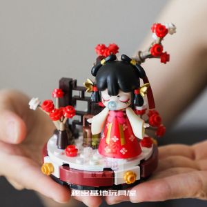 Nanci Rolife Traditional Chinese Poetry Building Blocks Gift Toy Female Ornaments Magnetic Tiles Educational Toys for Teens