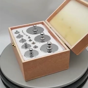 High Precision M2 Level Chrome Plated Boxed Balance Calibration Weight Set Electronic Scale
