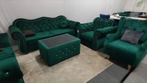 Everland Sofa Chester Chesterfield Kerusi Sofa Diamond Button Sofa Set 321 Sofa Hijau Biru Kelabu Grey