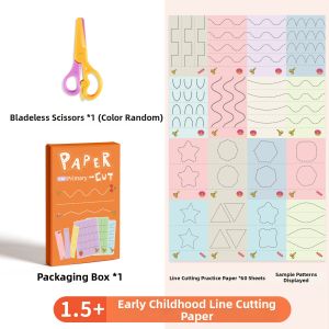MENGMIXINGCHEN | Creative Educational Paper Cutting For Toddlers Safe DIY