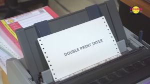 กระดาษต่อเนื่อง 2 ชั้น ขนาด 9x5.5 นิ้ว ไม่มีเส้นตาราง สีกระดาษขาว เหลือง