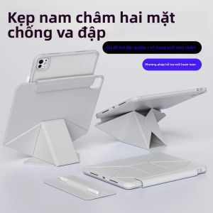 Ốp Lưng Từ Tính Cho iPad Pro 11/12.9 Nhiều Mẫu Tương Thích Giá Đỡ Đa Năng Có Vỏ Acrylic Vỏ Chống Sốc Chống Nước