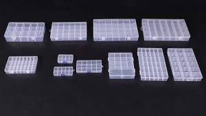 Thread Storage Box Embroidery Compartments Storage Case Sewing Thread Holder Transparent Plastic Box For Jewelry Fishing Tackles