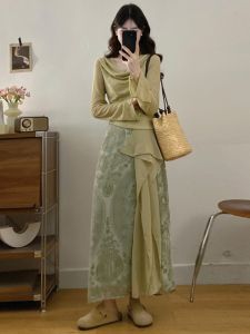 RELNLEX | Bộ Trang Phục Cỡ Lớn Phong Cách Retro Zen