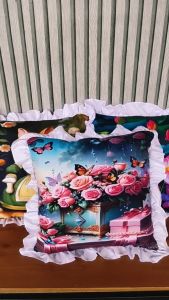 Sarung Bantal Sofa Printing Rumbai 40x40 By.Shafiyyah.sarban