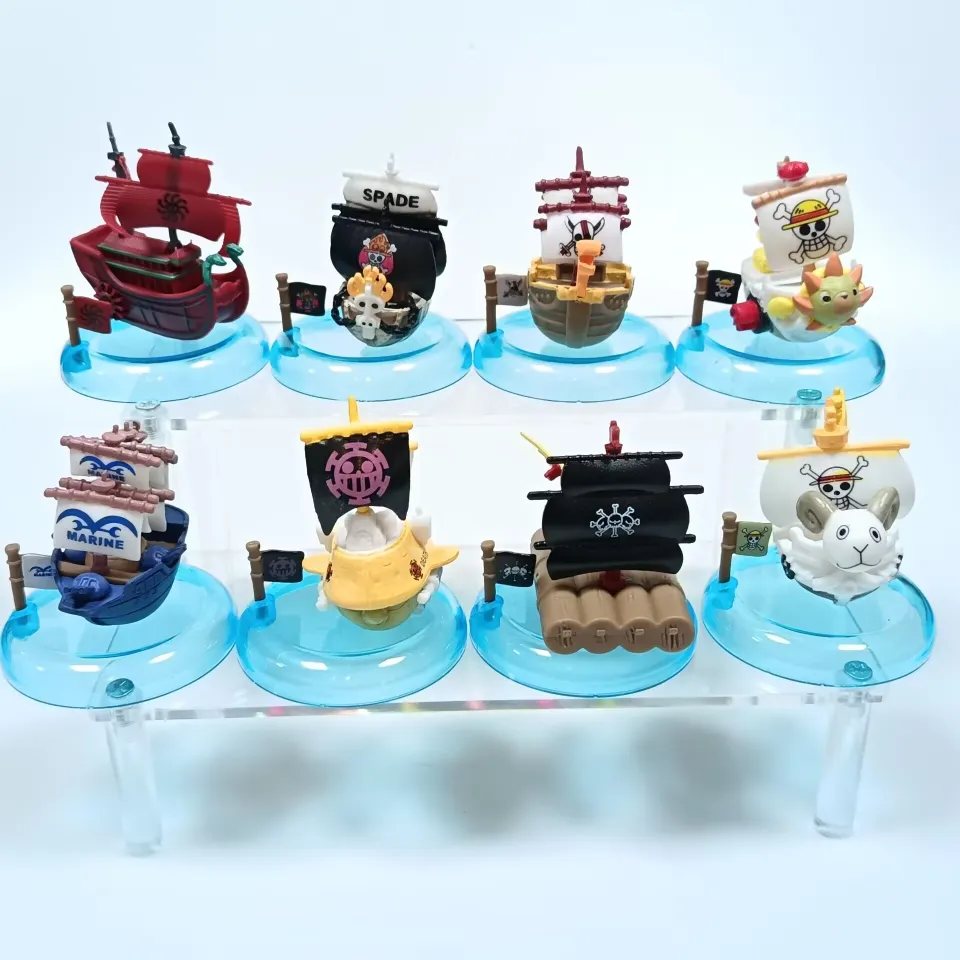 Bandai | One Piece 8 Pirate Ships Merry, Sun, Blackbeard, Model