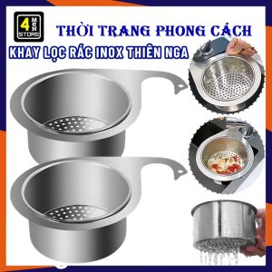 Rổ Lọc Rác Inox Gắn Bồn Rửa Chống Tắc Nghẽn Cống Hình Thiên Nga - Giỏ Lọc Rác Inox - Dụng Cụ Lọc Rác Bồn Rửa Chén Nhà Tắm Nhà Vệ Sinh Bằng Thép không Gỉ - Lưới Lọc Rác - Khay Lọc Rác
