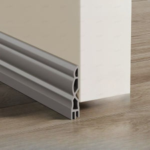 1PC Anti-Cold Self-adhesive TPE Door Bottom Seal Strip 1M Thicken Wearproof 3 Layers Windproof Door Gap Weather Strip