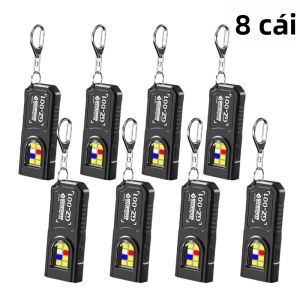 Mini COB LED Đèn Pin Móc Khóa USB C Có Thể Sạc Lại Chống Nước Treo Đèn Làm Việc Móc Khóa Cho Cắm Trại Đi Bộ Đèn Bỏ Túi