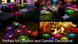 1 PC Lampu Hias Taman Tenaga Surya Outdoor / Lampu Tancap Taman RGB 7 Warna