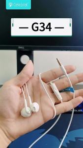 G34 Wire 3.5mm wired earphone in-ear earphone with wire headphones with cable low price earbuds